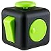 Fidget Cube - Fidget Box - Relieves Stress And Anxiety for Children and Adults - ADHD Toy (Black and Green)
