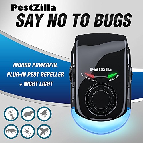 PestZilla Electronic Pest Repeller Device with Direct Plug-in with Night Light – Defends Against All Types of Insects and Rodents; Mice, Ants, Rats, Etc. Powerful DIY Pest Control Solution [UPGRADED] - Thumbnail 4
