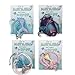 justBe 12 Mermaid Necklace Party Supplies Favors Gifts Handmade Glittery Pendants Individual Package for Girls