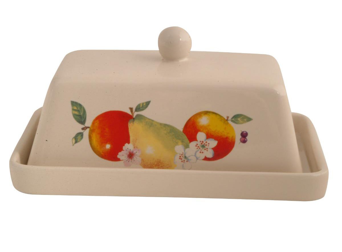 Rayware Country Fruits Butter Dish Amazon.co.uk Kitchen & Home