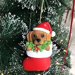 Cici & Jimmy Hand Painted Golden Retriever Dog