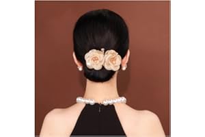 TAKEBERNY Ins Style Elegant Lazy Hair Curler, Crystal Hair Bun Maker, French Twist Hairstyle Bun Hair Accessories
