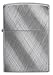 Zippo Diagonal Weave Brushed Chrome Pocket Lighter