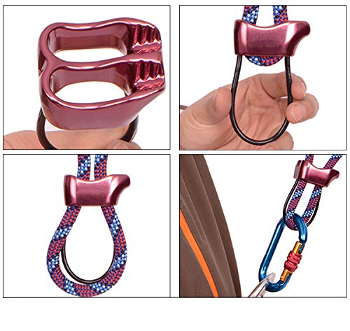 Ito Rocky Belay Device ATC XP for Rock Tree Rope Climbing Magenta - Thumbnail 4