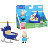 Peppa Pig Peppa's Adventures Little Helicopter Toy Includes 3-inch Rebecca Rabbit Figure, Inspired by The TV Show, for Preschoolers Ages 3 and Up