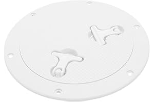 Haofy 9 Inch Boat Round Deck Plate, Vents & Deck Plates Plastic Inspection Cover with Easy Grip Handles for Marine Use 9 Inch