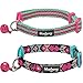 Blueberry Pet Geometric Cat Collar with Bells, 2 Pack, Breakaway Cat Collars, Adjustable for Boy & Girl Cats, Neck 9