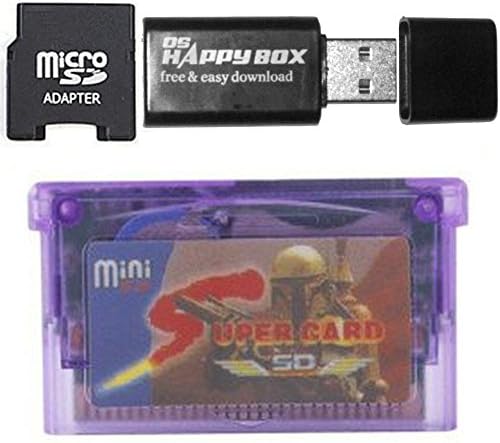 Mini SD Super Card+TF to Mini SD Card Adapter Cartridge for GBA SP GBM IDS NDS NDSL