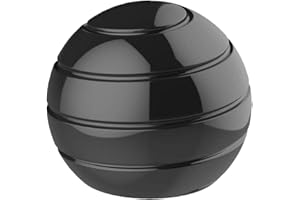 Panshi Metal Kinetic Desk Toy, Optical Illusion Fidget Spinning Top Ball, Unique Executive Stress Relief Gift for Adults & Kids
