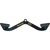 BLUSLM LAT Pull Down Bar for Cable Machine, LAT Pulldown Attachments T-bar V-bar Cable Attachment for Gym, Back Tricep Strength Training Handle (BL06)