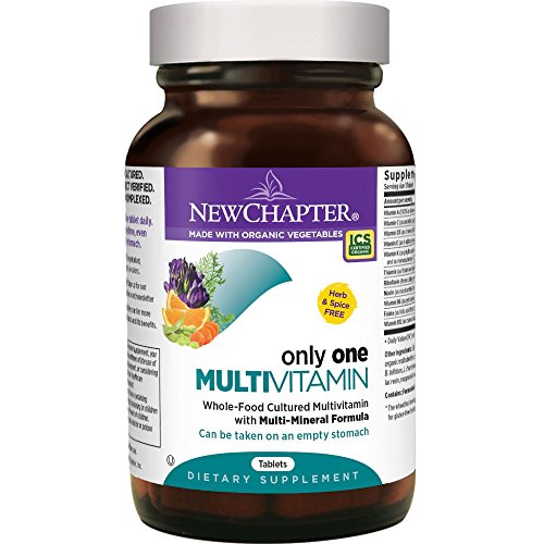 New Chapter Only One Multivitamin with Fermented Probiotics + Wholefoods + Vitamin D3 + B