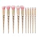 Saking 10 Pieces Unicorn Makeup Brushes Set Professional Foundation Eyebrow Eyeliner Blush Cosmetics Brush Kit