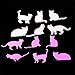 Dream_light Metal Cutting Dies, Embossing Stencil Template Mould for DIY Scrapbooking Photo Album Paper Card Making Craft Wedding Party Decoration Gift, Die-Cuts (Six Cats and Two Fishes)
