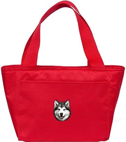 Cherrybrook Dog Breed Embroidered Cooler Bags - Red - Alaskan Malamute