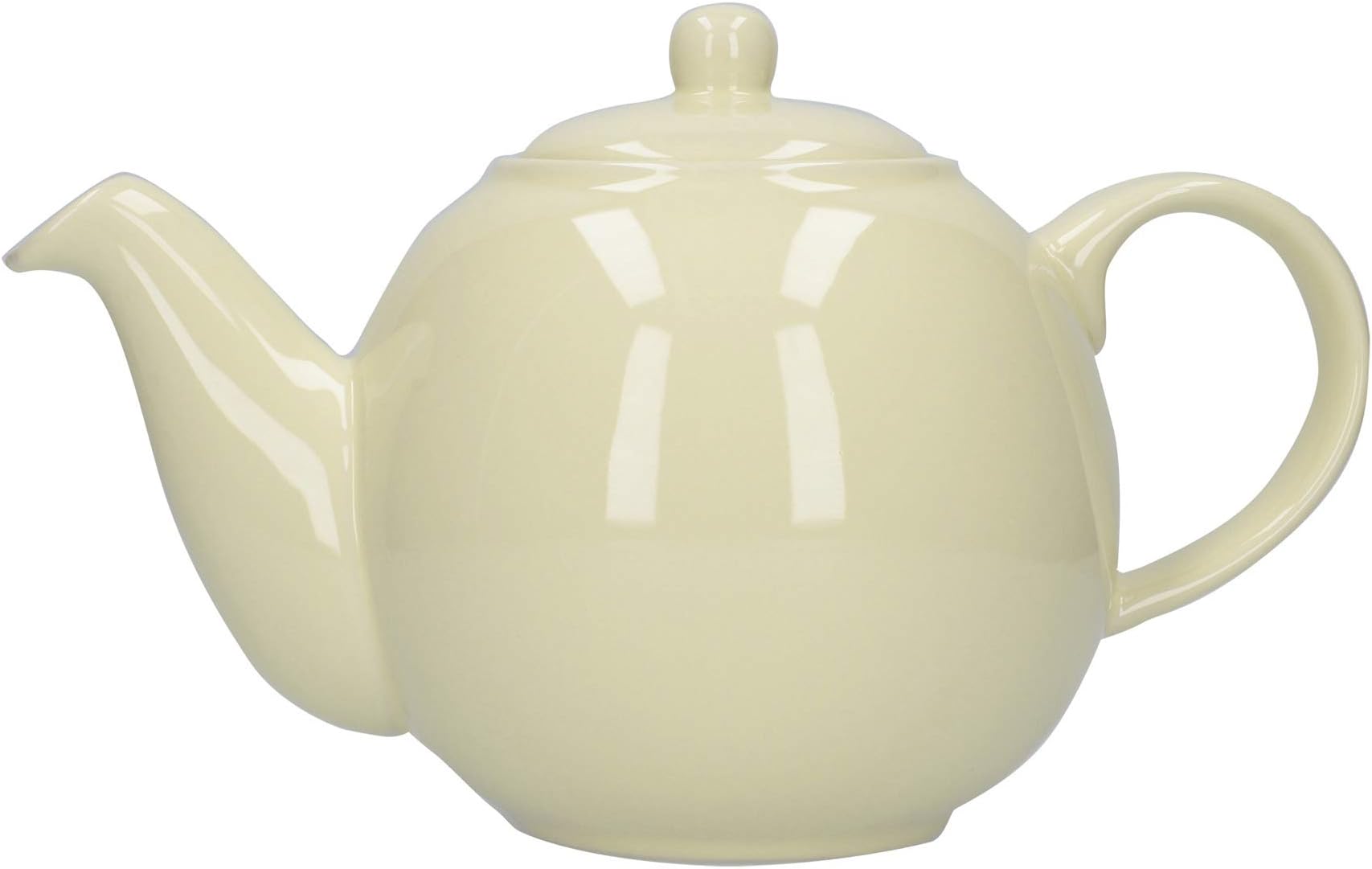 London Pottery Teapot with Strainer, Off-white, 4 Cup (900 ml)