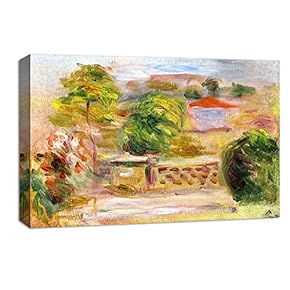 Canvas Wall Art Landscape at Beautiful by Pierre-Auguste Renoir Canvas Prints Home Artwork Decoration for Living Room,Bedroom - 12x18 inches