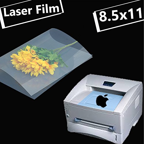 50 sheets,8.5"x11" Laser Printing Transparency Film Paper for Silk