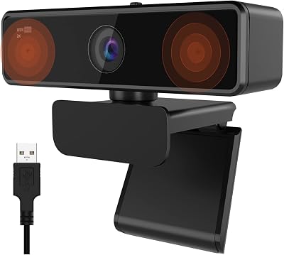 Nuroum V11 2K Webcam with Noise Canceling Mic 90° Field USB Plug & Play