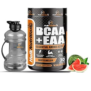HulkNutrition EAAs-BCAA Energy Drink for Workout, Pre/Post Workout Supplement, Recovery, Muscle Protein Synthesis All 9…