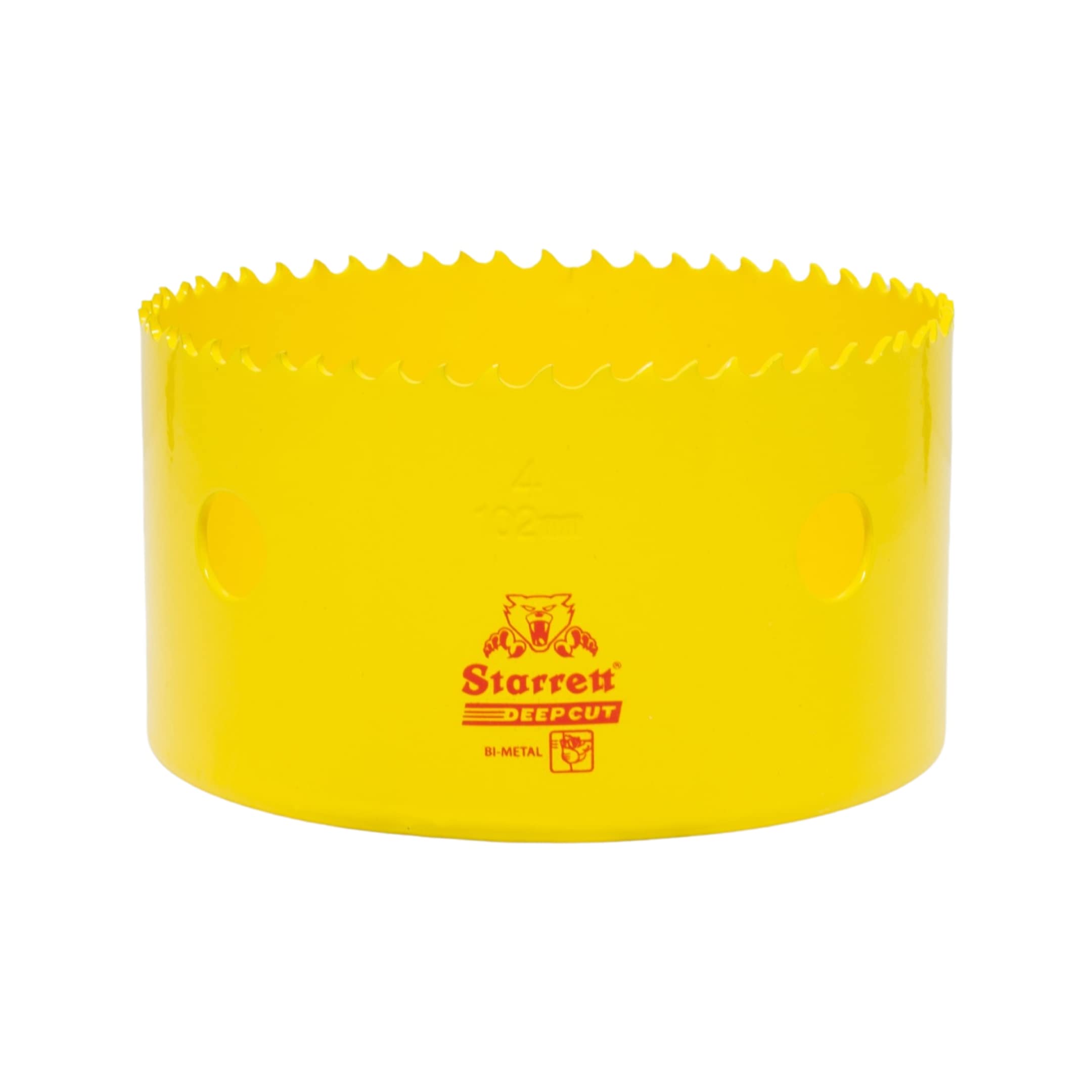 Starrett Deep Cut Hole Saw - DCH0400 Heavy Duty Bi-Metal with Extra Cobalt HSS Teeth - For Metals Wood Cast Iron Fibreglass Plastic Materials - 102mm
