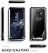 Galaxy S9 Case, Poetic Guardian [Scratch Resistant Back] [360 Degree Protection] Full-Body Rugged Clear Hybrid Bumper Case with Built-in-Screen Protector for Samsung Galaxy S9 Black