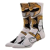 Power Rangers White Ranger 360 Character Crew Socks