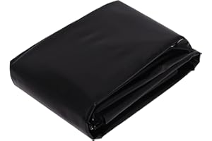 POWEKA Pond Liner 10 X 12FT 15.6 Mil HDEP Rubber KOI Fish Pond Liners for Outdoor Ponds, Waterfall, Stream, Fountains, and Water Gardens