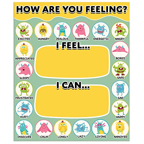 Mua Feelings Chart Dry Erase Emotions Chart for Kids Magnets Feeling ...