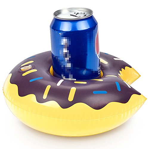 image for Feidiao Inflatable Drink Holders,9 Pack Unicorn Flamingo Plam Donut Fr