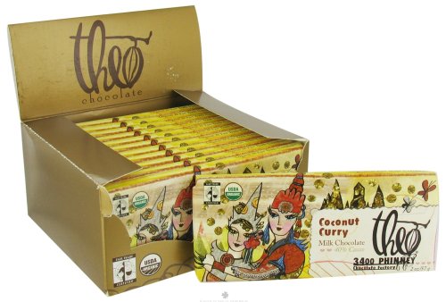 Theo Chocolate - Organic Milk Chocolate 40% Cacao Coconut Curry - 2 oz.