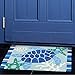 Jellybean Indoor/Outdoor Decorative Blue Sea Turtle Accent Rug - 20