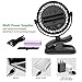 OPOLAR Rechargeable Clip on Fan, USB or Battery Operated Small Fan with 4 Speeds, 360 Degree Rotation, Quiet Desk Fan, Powerful Wind for Baby Stroller, Crib, Outdoor Activity, Home and Office-Two Pack