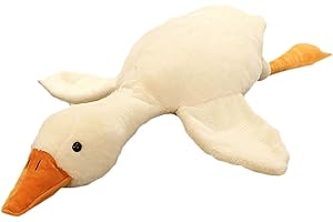 Doireum Swan Stuffed Animal, 5.5 lbs Weighted Stuffed Animals Plush Swan Toy Big Goose Weighted Plush Animals Duck Stuffed Animals Plush Pillow Toy Gifts for Kids, 35.43"