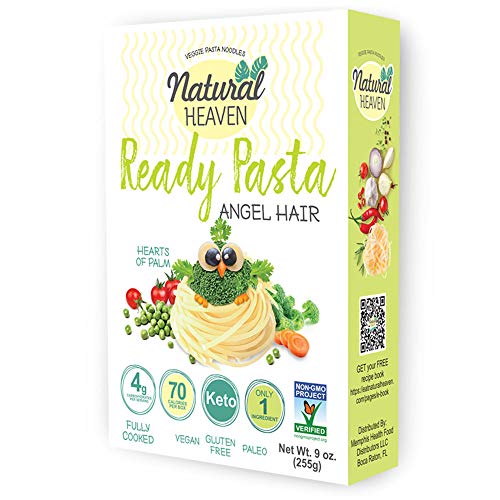 Natural Heaven Pasta Substitute Angel Hair Hearts of Palm Noodles 1
