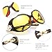 Myiaur Night-driving Glasses for Women and Man, Oversized Night-Vision Glasses for Safe Driving, Polarized HD Yellow Glasses