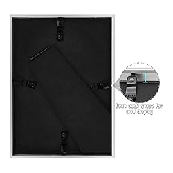 Frametory, 5x7 Aluminum Frames with Ivory Mats for