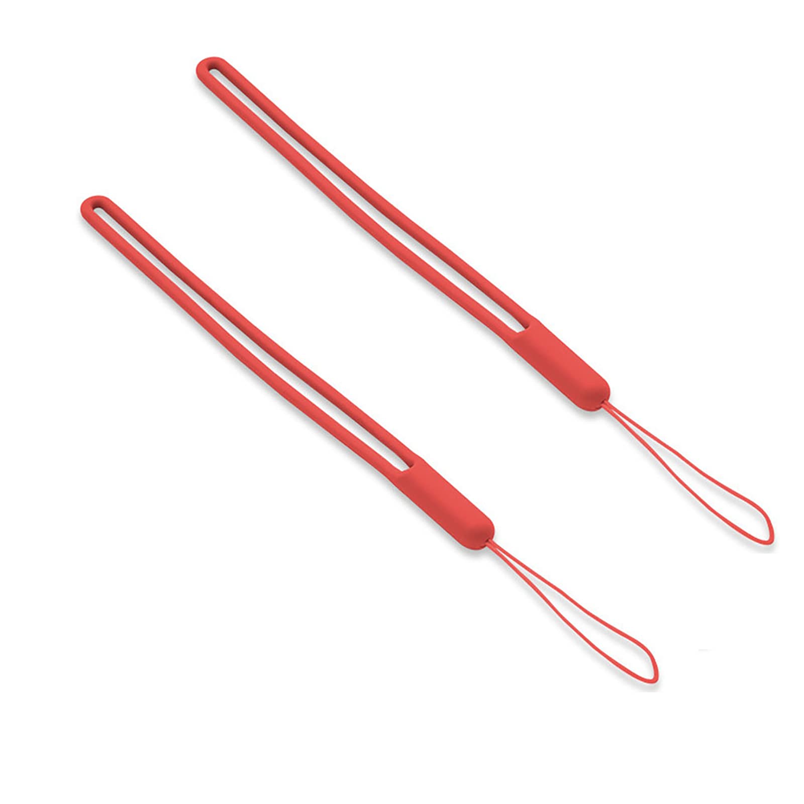 Red 2 PCS Adjustable Colorful Silicone Hand Wrist Strap Lanyard Waterproof for Cell Phone, USB Flash Drive, Mp3, Mp4, Mini Camera