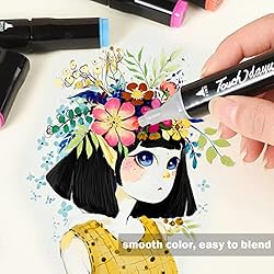 RUN HELIX Alcohol Markers 80 Colors,Dual Tip