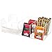 5 Compartment Modern Acrylic Coffee Accessories Caddy/Tabletop Paper Napkin Dispenser Rack