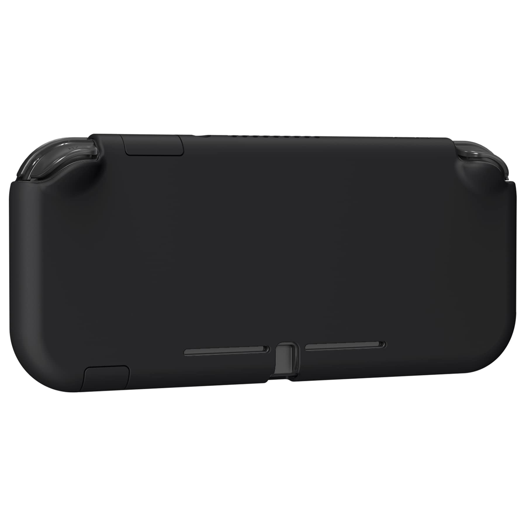 eXtremeRate PlayVital Black Protective Grip Case for Nintendo Switch Lite, Hard Cover Protector for Nintendo Switch Lite - Screen Protector & Thumb Grips & Buttons Caps Stickers Included