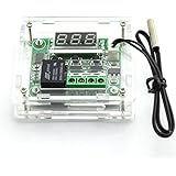 E-outstanding Temperature Controller DC 12V Digital Cooling/Heating Temp Thermostat -50-100 Degree Controlled Switch Module W1209 + Acrylic Box