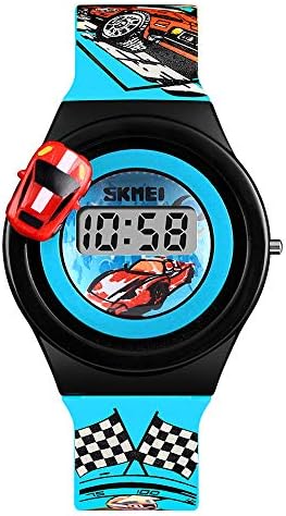 Kids Digital Watch Silicone Band Waterproof Cartoon Wristwatches for Children Toddler Birthday Gift Toy Boys Girls Little Child