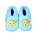 Snoozies Womens Sleepytime Cozy Sherpa Fleece Non Skid Slipper Socks - Emoji Zzz, X-Large