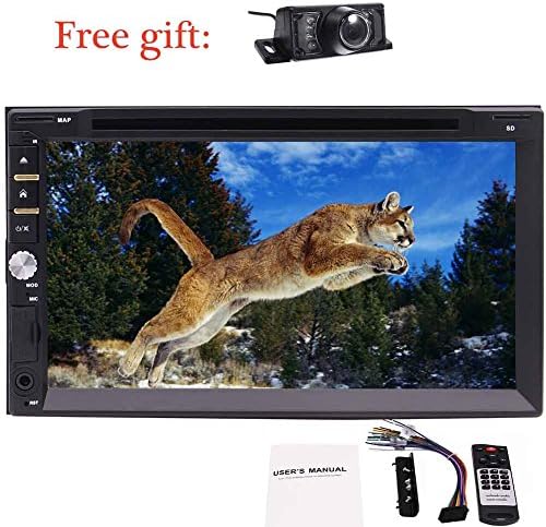 Newest Windows CE 8.0 Eincar 7 inch Double din 2 DIN Car DVD CD Video Player Digital Touch Screen Head Unit Car PC Car Multimedia Player Bluetooth Car Stereo Radio + Rear View Camera + Remote con