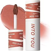 INTO YOU Matte Nude Lipstick for Women, Waterproof Liquid Lipstick Long Lasting Makeup with Lightweight Mud Texture, Dual-use for Lips and Cheek & Highly Pigmented(EM05)