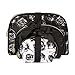 Adrienne Vittadini Set of 3 Dome Cosmetic Cases Black and White Floral