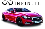 Infiniti White Windshield Tint Strip Decals