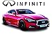Infiniti White Windshield Tint Strip Decals