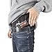 Made in USA 1911 Holster | Ultimate Suede Leather IWB Holsters - Fits All 1911 Handguns | Kimber - Colt - S & W - Sig Sauer - Rock Island & More | Concealed Carry 1911 IWB Holster | Black - Left Hand