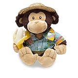 Cuddle Barn Animated Plush Toy Monkey Banana Boat Bruno Sings Day O